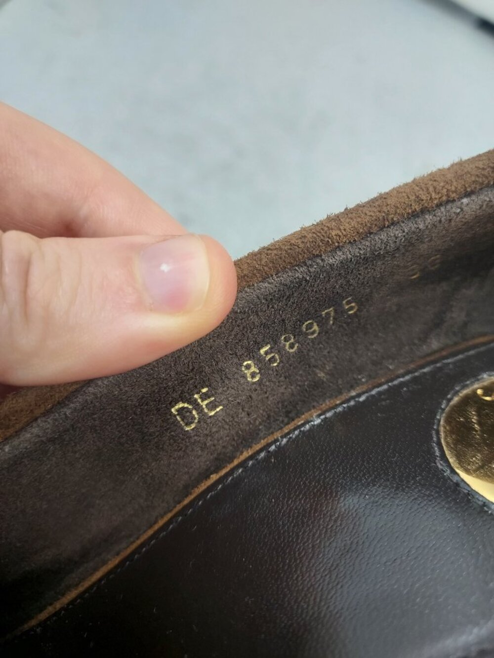 SAINT LAURENT YSL Brown Le Loafer Logo Suede Pump - Picture 3 of 12